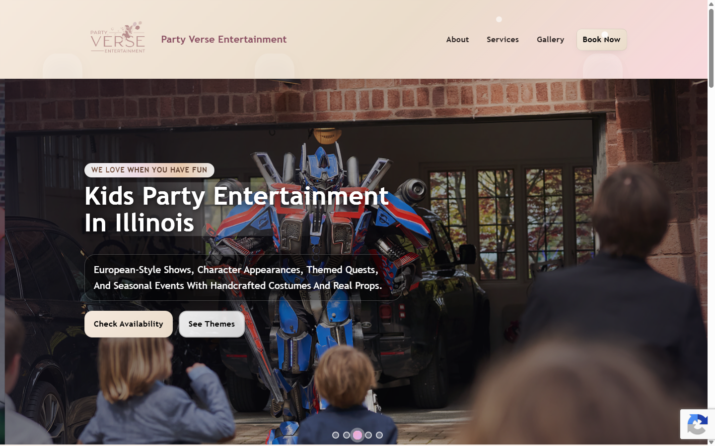 Party Verse — live homepage