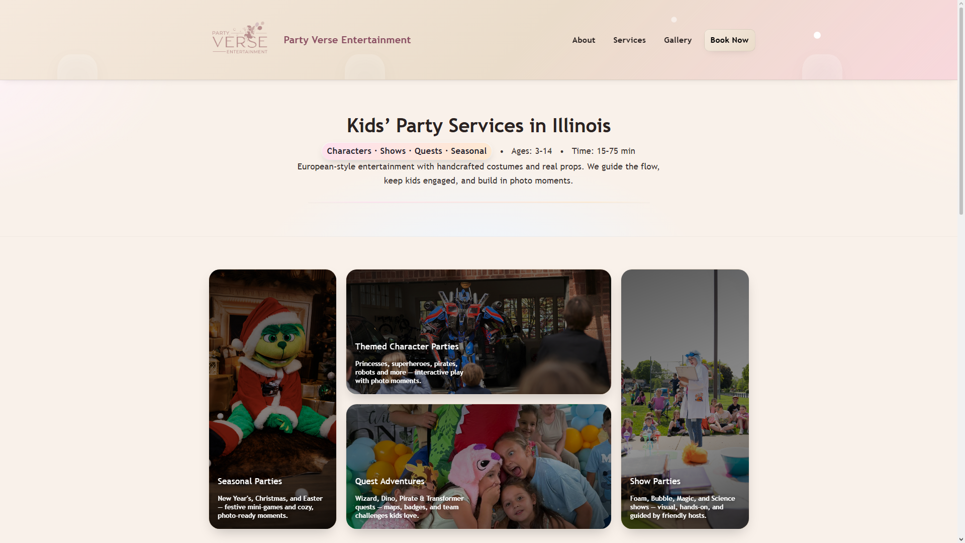 Party Verse — Services