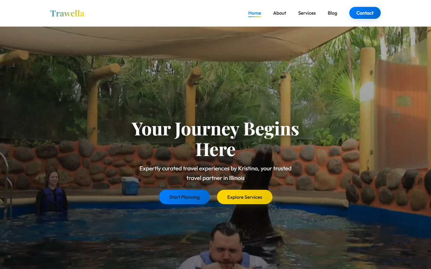 Trawella — live homepage