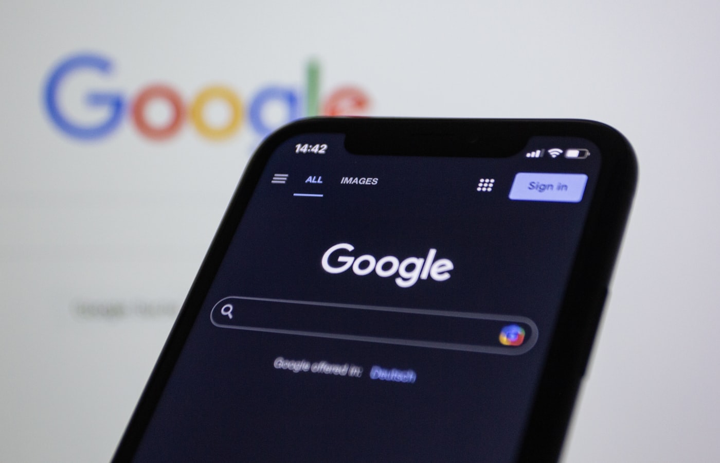 Searching Google on a phone — ranking on page 100 is the same as not ranking